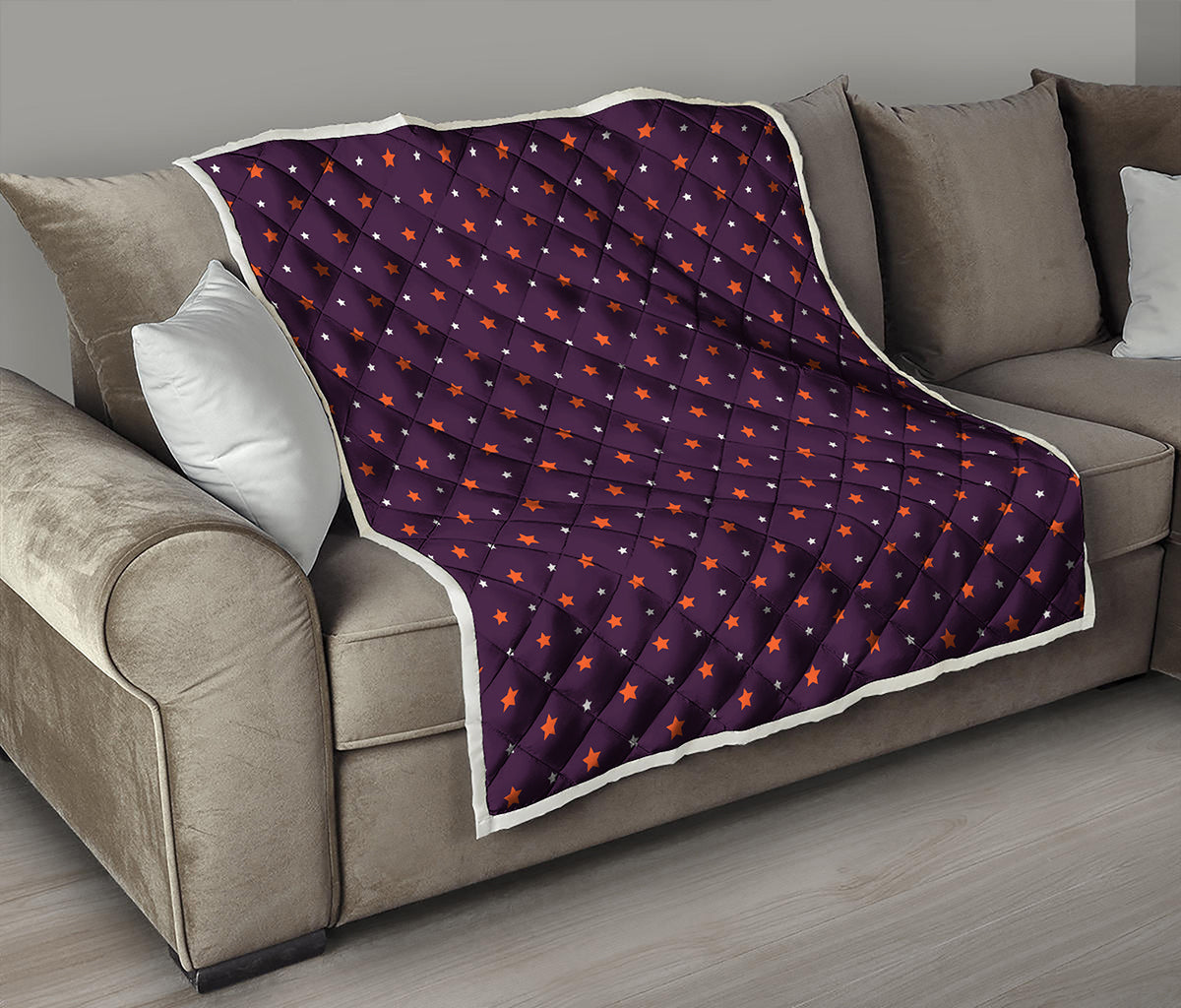 Halloween Stars Pattern Print Quilt