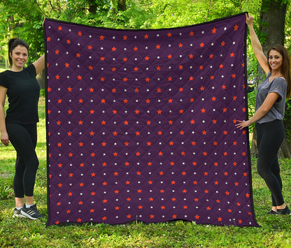 Halloween Stars Pattern Print Quilt