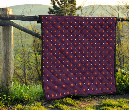 Halloween Stars Pattern Print Quilt