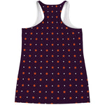 Halloween Stars Pattern Print Women's Racerback Tank Top