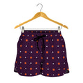 Halloween Stars Pattern Print Women's Shorts