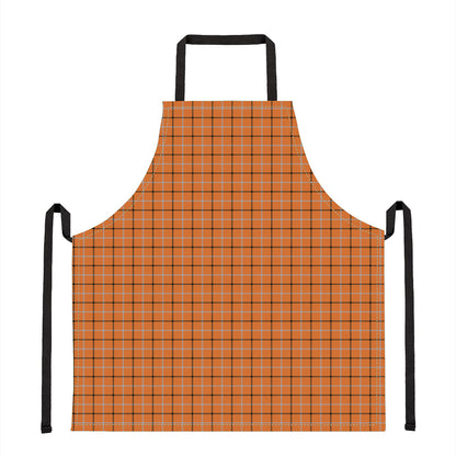 Halloween Tattersall Pattern Print Apron