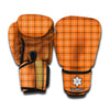 Halloween Tattersall Pattern Print Boxing Gloves