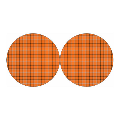 Halloween Tattersall Pattern Print Car Coasters