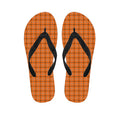 Halloween Tattersall Pattern Print Flip Flops