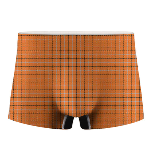 Halloween Tattersall Pattern Print Men's Boxer Briefs