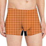 Halloween Tattersall Pattern Print Men's Boxer Briefs