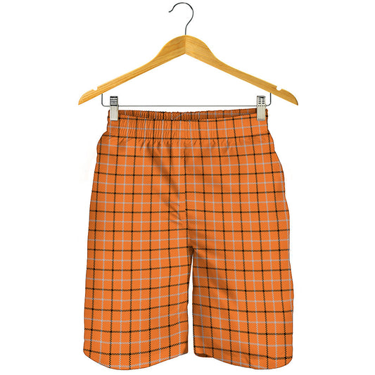 Halloween Tattersall Pattern Print Men's Shorts