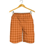 Halloween Tattersall Pattern Print Men's Shorts