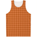 Halloween Tattersall Pattern Print Men's Tank Top