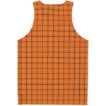 Halloween Tattersall Pattern Print Men's Tank Top