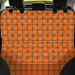 Halloween Tattersall Pattern Print Pet Car Back Seat Cover
