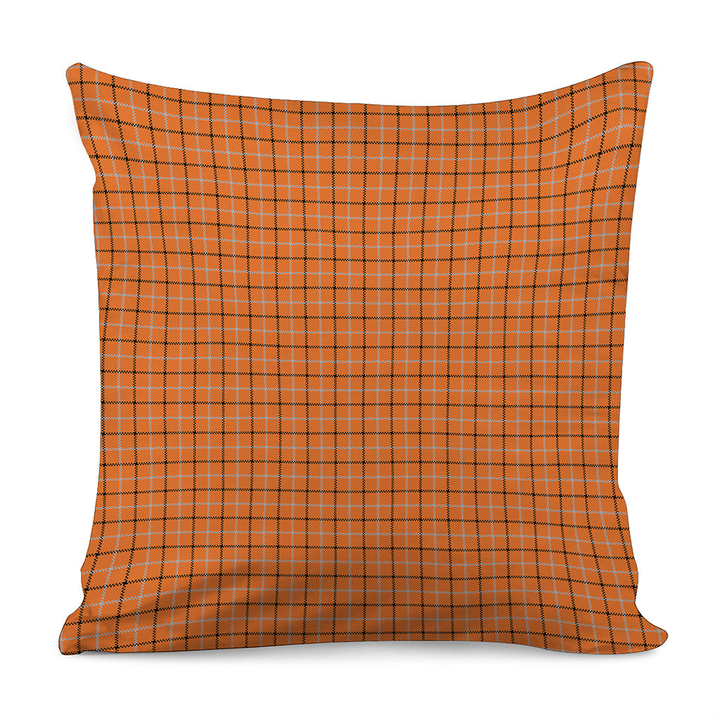 Halloween Tattersall Pattern Print Pillow Cover