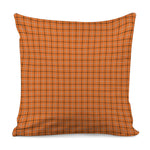 Halloween Tattersall Pattern Print Pillow Cover