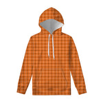 Halloween Tattersall Pattern Print Pullover Hoodie