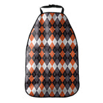 Halloween Themed Argyle Pattern Print Car Seat Organizers