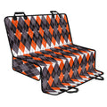 Halloween Themed Argyle Pattern Print Pet Car Back Seat Cover