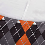 Halloween Themed Argyle Pattern Print Sofa Cover
