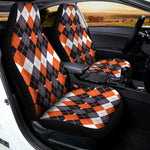 Halloween Themed Argyle Pattern Print Universal Fit Car Seat Covers