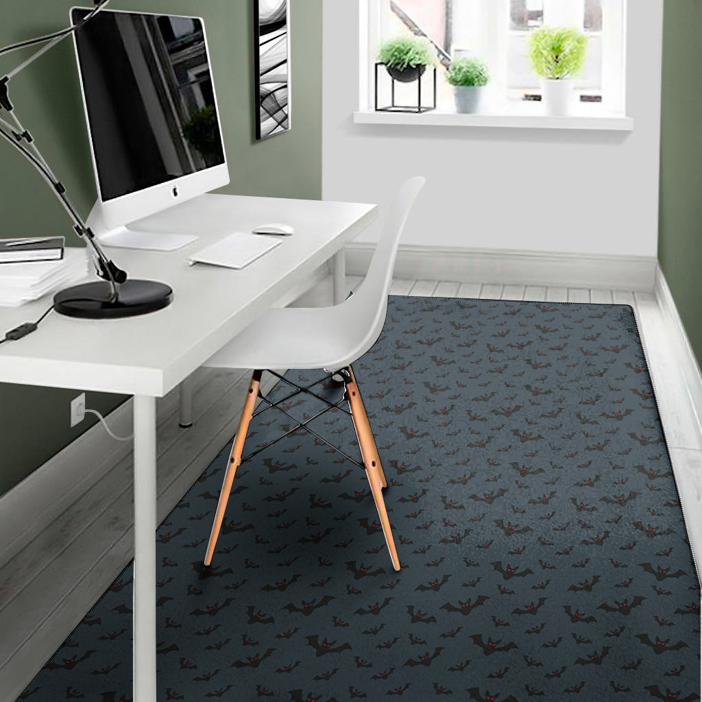 Halloween Vampire Bat Pattern Print Area Rug