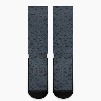 Halloween Vampire Bat Pattern Print Crew Socks
