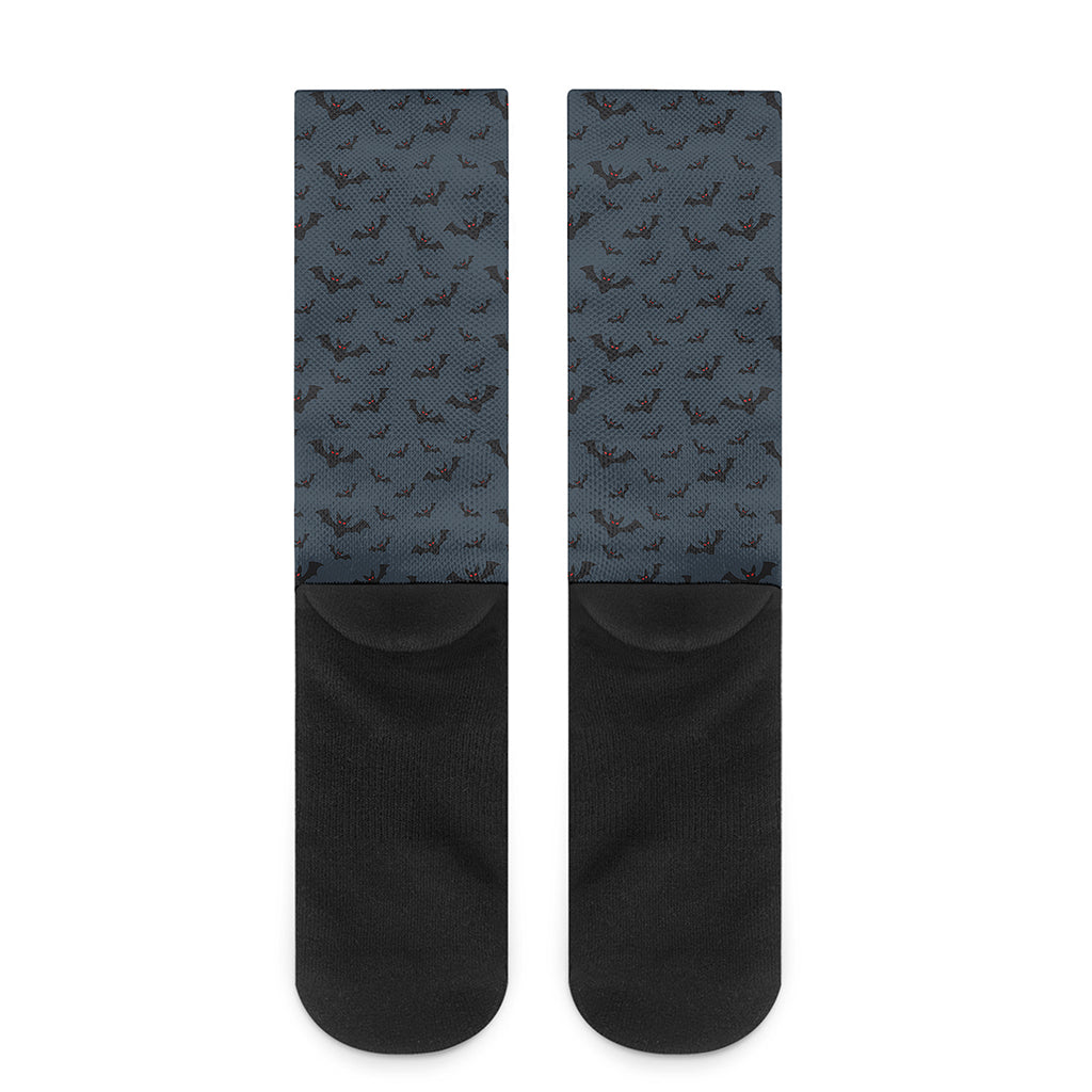 Halloween Vampire Bat Pattern Print Crew Socks