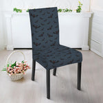 Halloween Vampire Bat Pattern Print Dining Chair Slipcover