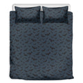 Halloween Vampire Bat Pattern Print Duvet Cover Bedding Set