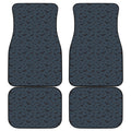 Halloween Vampire Bat Pattern Print Front and Back Car Floor Mats