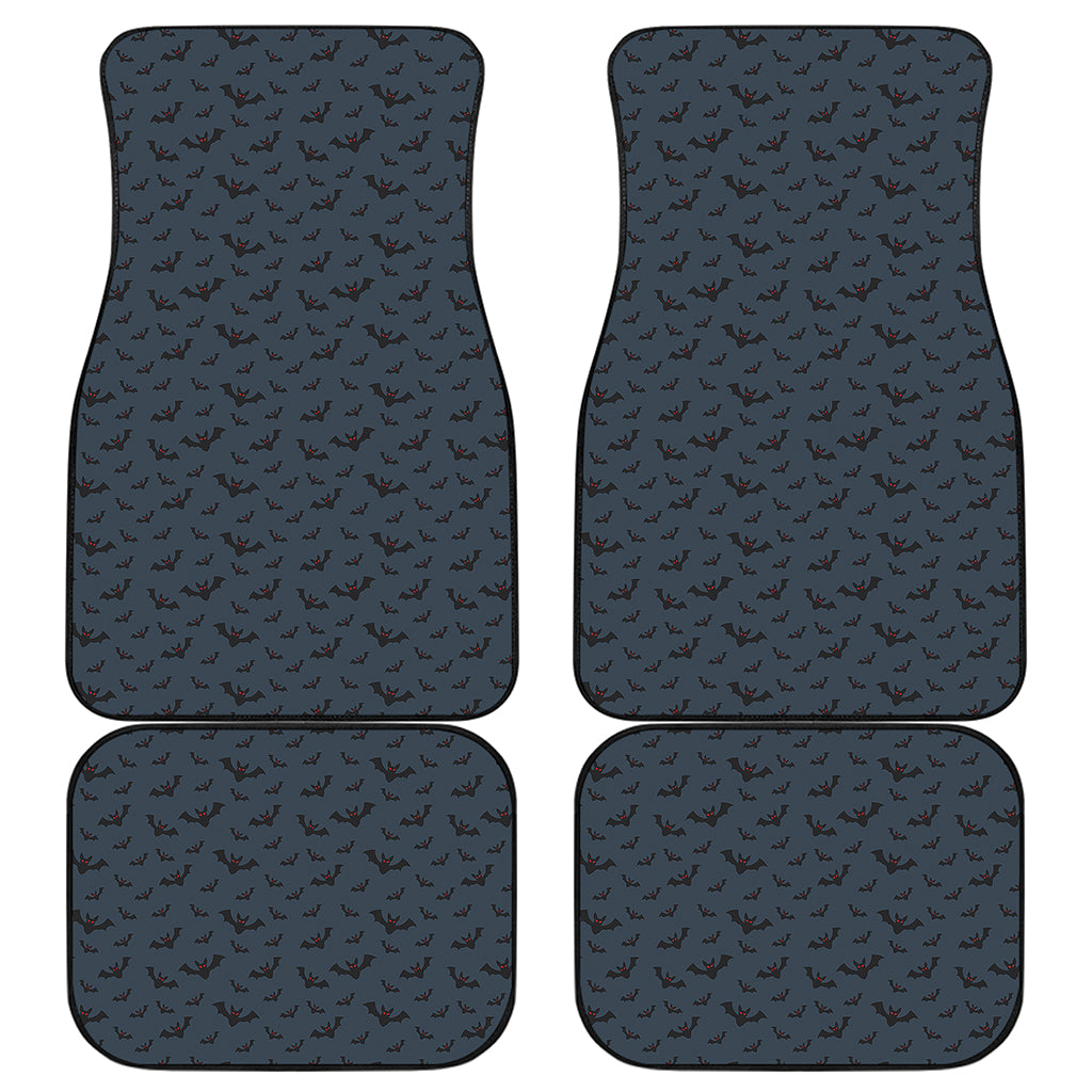 Halloween Vampire Bat Pattern Print Front and Back Car Floor Mats