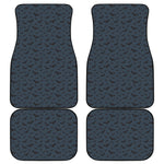 Halloween Vampire Bat Pattern Print Front and Back Car Floor Mats