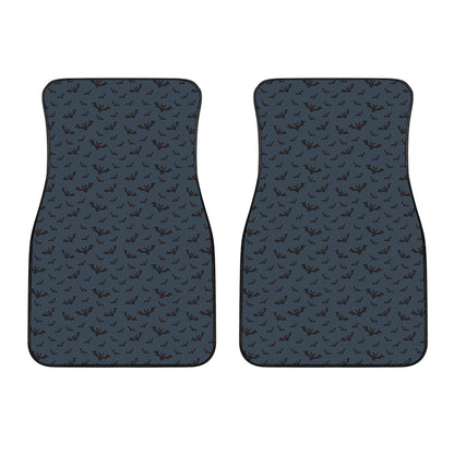 Halloween Vampire Bat Pattern Print Front Car Floor Mats