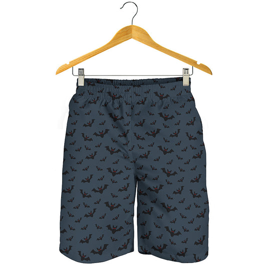 Halloween Vampire Bat Pattern Print Men's Shorts