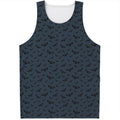 Halloween Vampire Bat Pattern Print Men's Tank Top