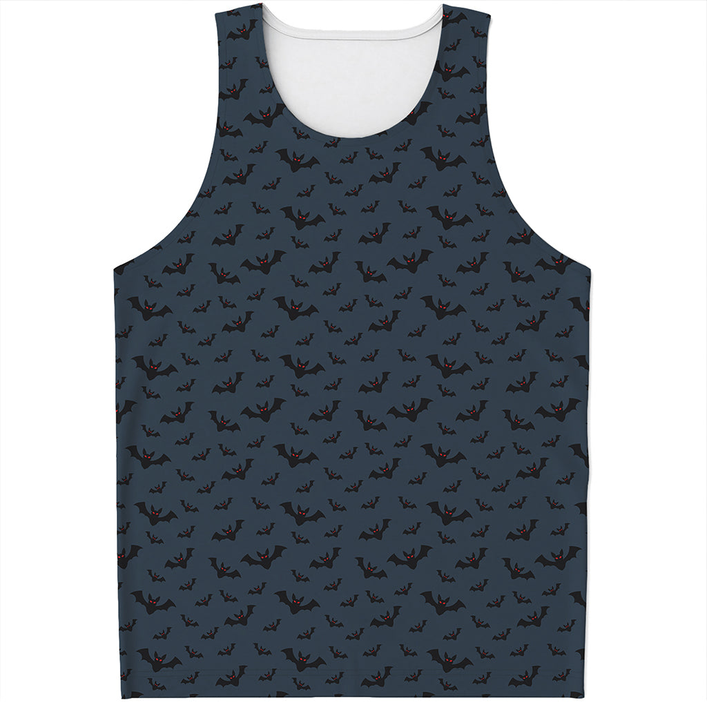 Halloween Vampire Bat Pattern Print Men's Tank Top