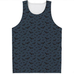 Halloween Vampire Bat Pattern Print Men's Tank Top