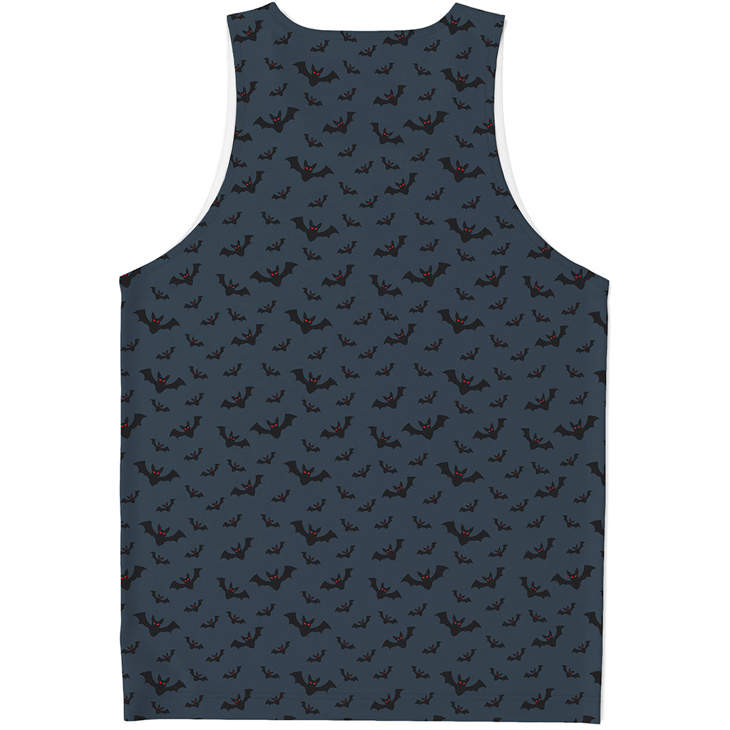 Halloween Vampire Bat Pattern Print Men's Tank Top