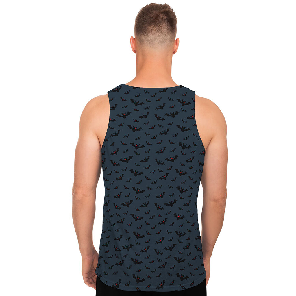 Halloween Vampire Bat Pattern Print Men's Tank Top
