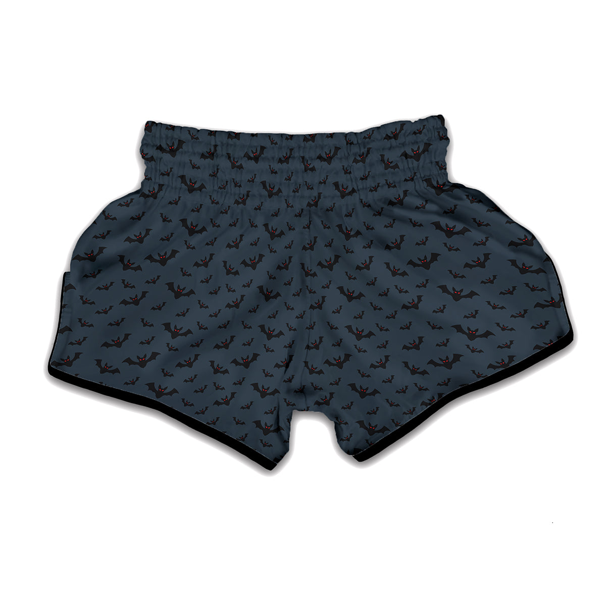 Halloween Vampire Bat Pattern Print Muay Thai Boxing Shorts