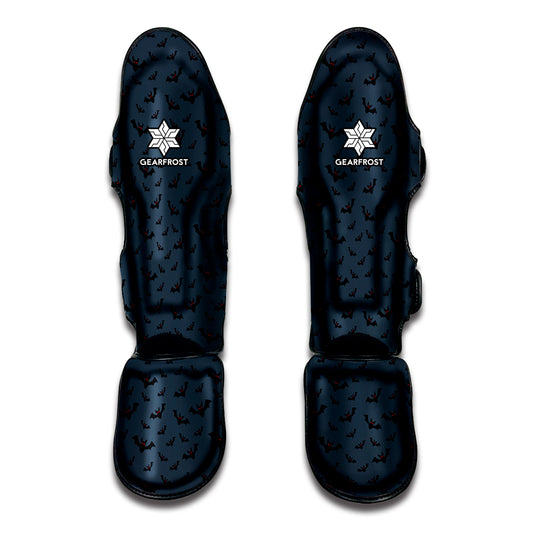 Halloween Vampire Bat Pattern Print Muay Thai Shin Guard