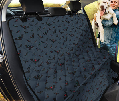 Halloween Vampire Bat Pattern Print Pet Car Back Seat Cover