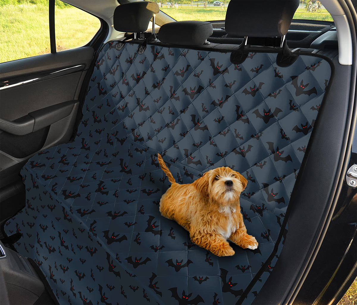 Halloween Vampire Bat Pattern Print Pet Car Back Seat Cover