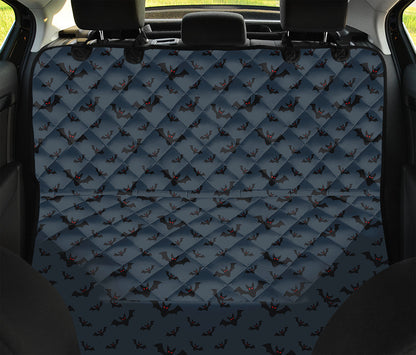 Halloween Vampire Bat Pattern Print Pet Car Back Seat Cover