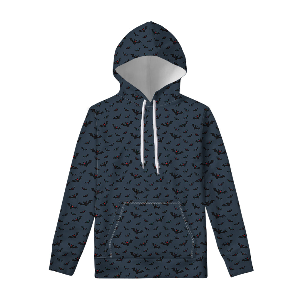 Halloween Vampire Bat Pattern Print Pullover Hoodie