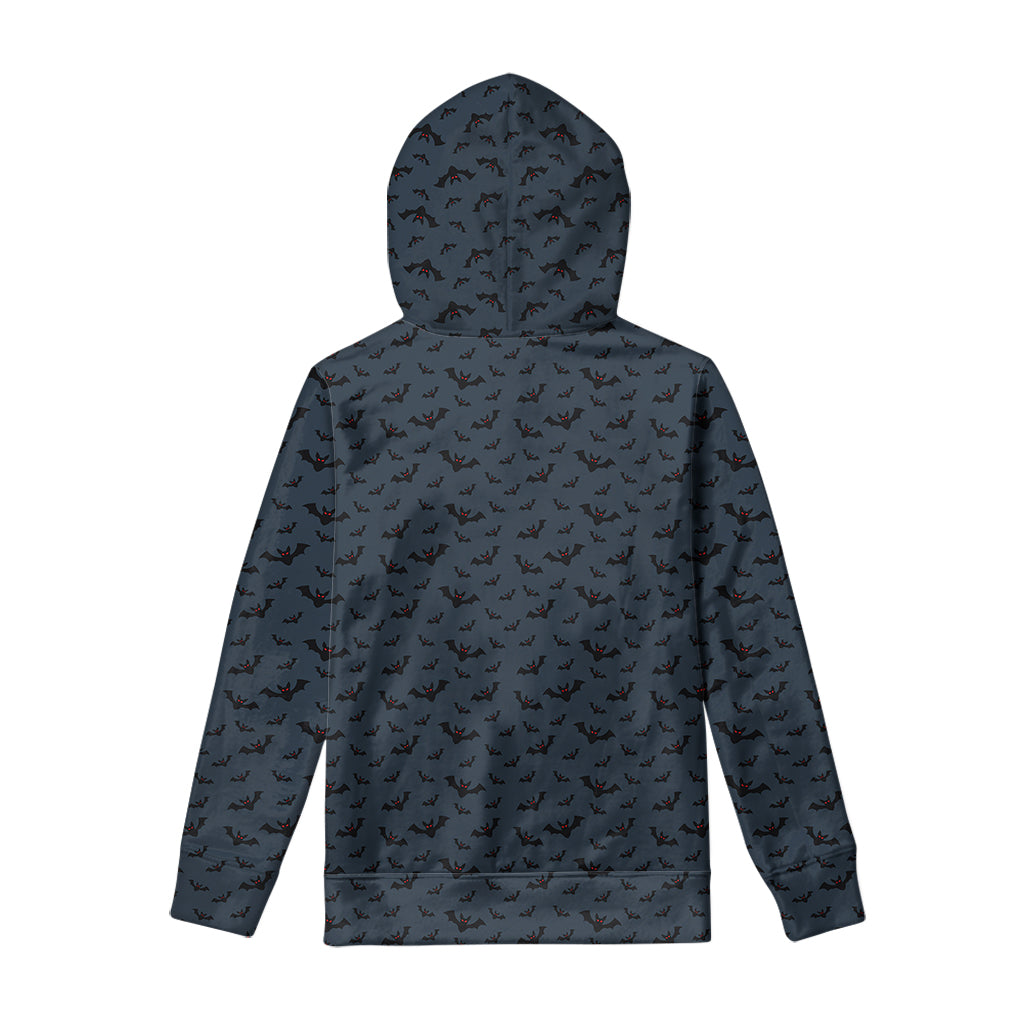 Halloween Vampire Bat Pattern Print Pullover Hoodie