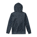 Halloween Vampire Bat Pattern Print Pullover Hoodie