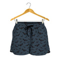 Halloween Vampire Bat Pattern Print Women's Shorts