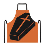 Halloween Vampire Coffin Print Apron