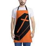 Halloween Vampire Coffin Print Apron