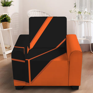 Halloween Vampire Coffin Print Armchair Slipcover